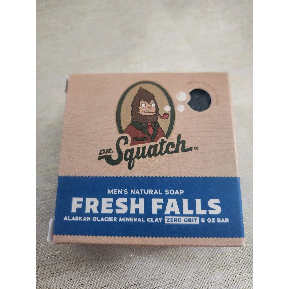 Dr. Squatch Men's Natural Bar Soap and Natural Deodorant Fresh Falls Set Lot